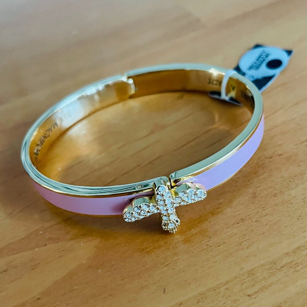 NWT My Flat in London Crystal Pink Queen Bee Bangle